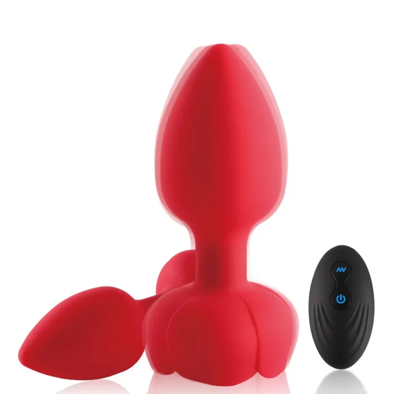 Flower anal plug vibrator with remote control