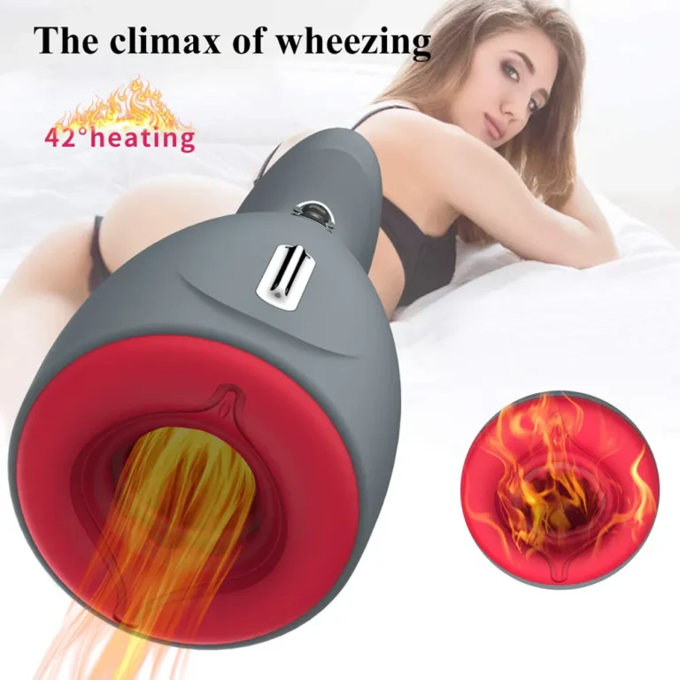 Sucking and heating Electric vibrating masturbator for men