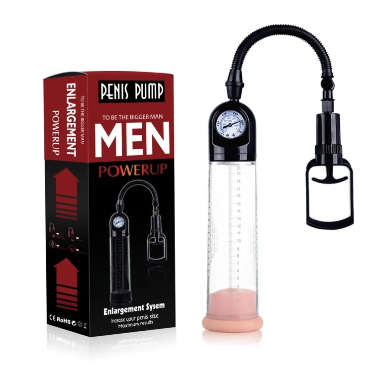 hot sale vacuum penis Enlarge pump with pressure gauge